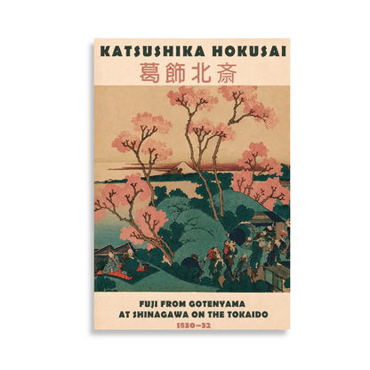 Katsushika Hokusai Fuji From Gotenyama Canvas Print