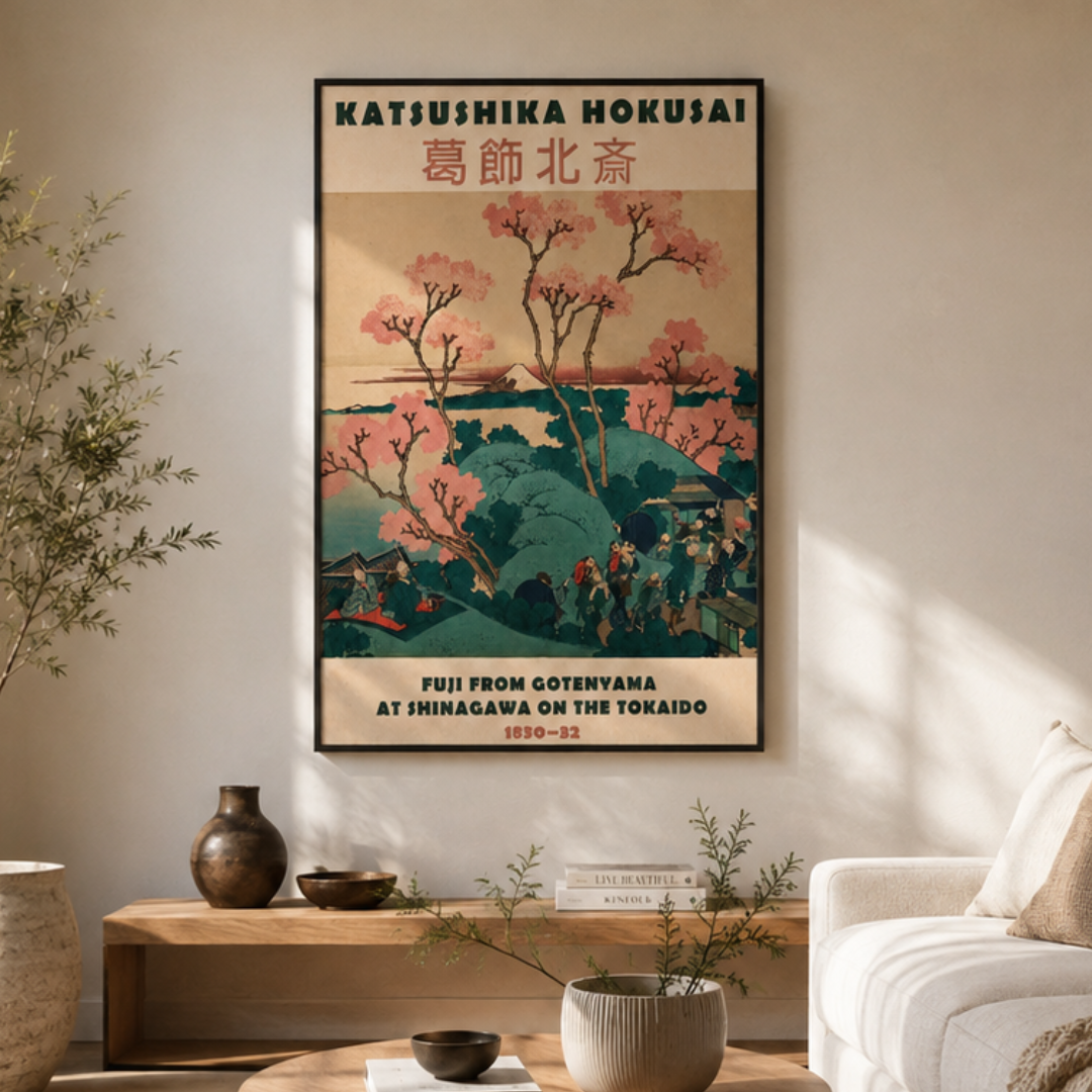 Katsushika Hokusai Fuji From Gotenyama Canvas Print