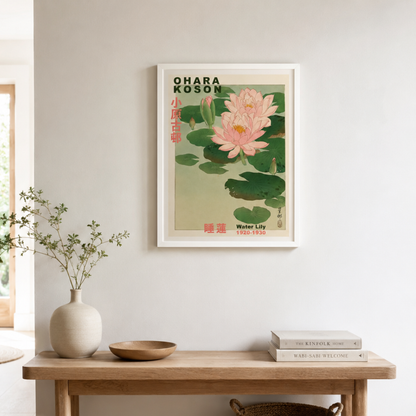 Ohara Koson Japanese Water Lily Canvas Print