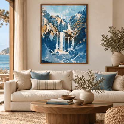 Golden Mist Japanese Cascades Canvas Print