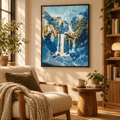 Golden Mist Japanese Cascades Canvas Print