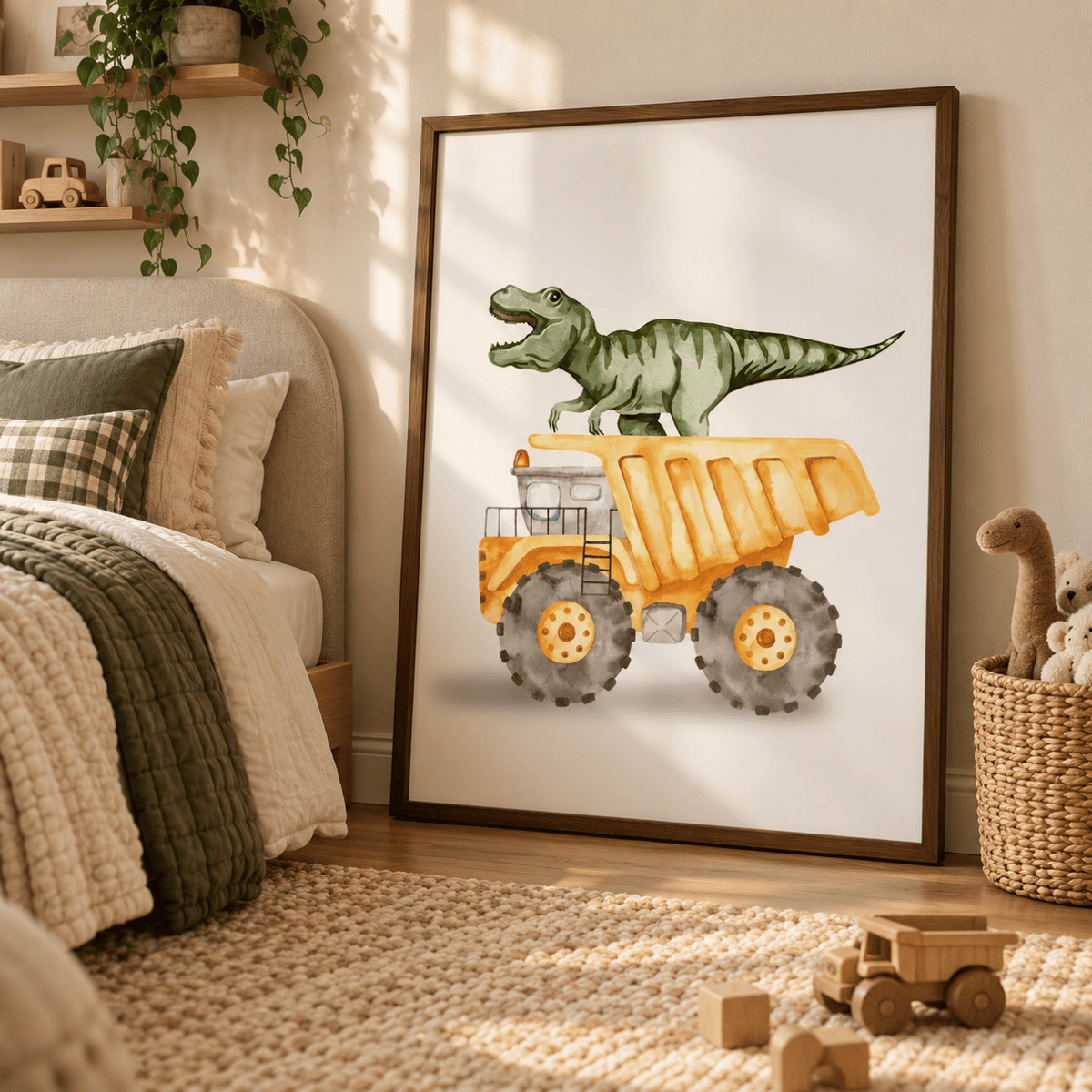 T-Rex Haul Truck Adventure Canvas Print