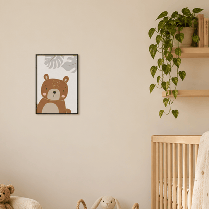 Little Bear Botanical Canvas Print