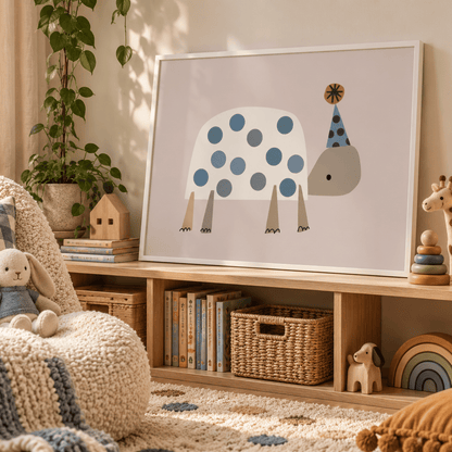 Party Tortoise Canvas Print