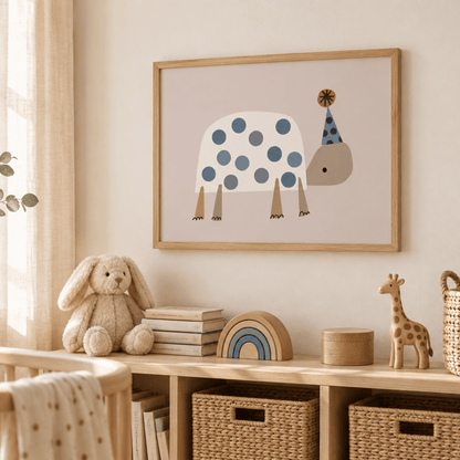 Party Tortoise Canvas Print
