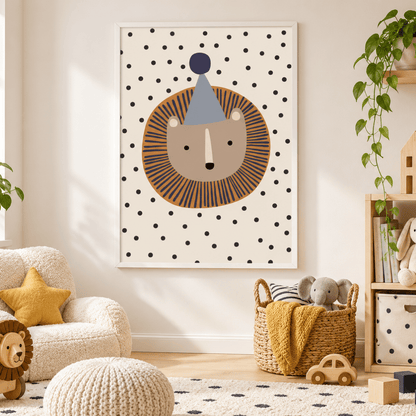 Party Lion Canvas Print