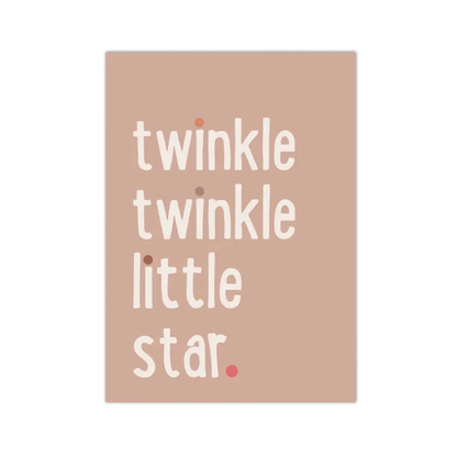 Twinkle Twinkle Little Star Canvas Print
