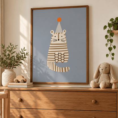 Party Tiger Canvas Print