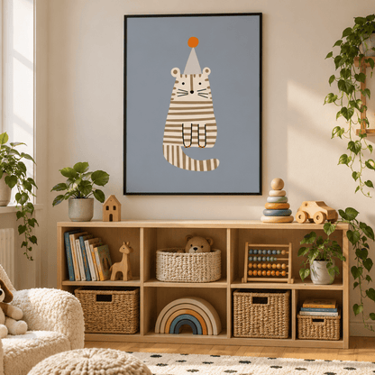 Party Tiger Canvas Print