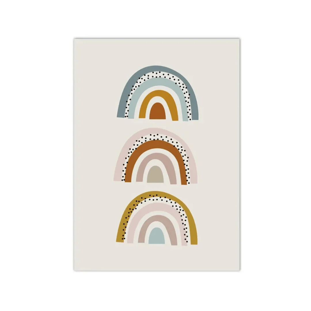 Three Little Rainbows Canvas Print