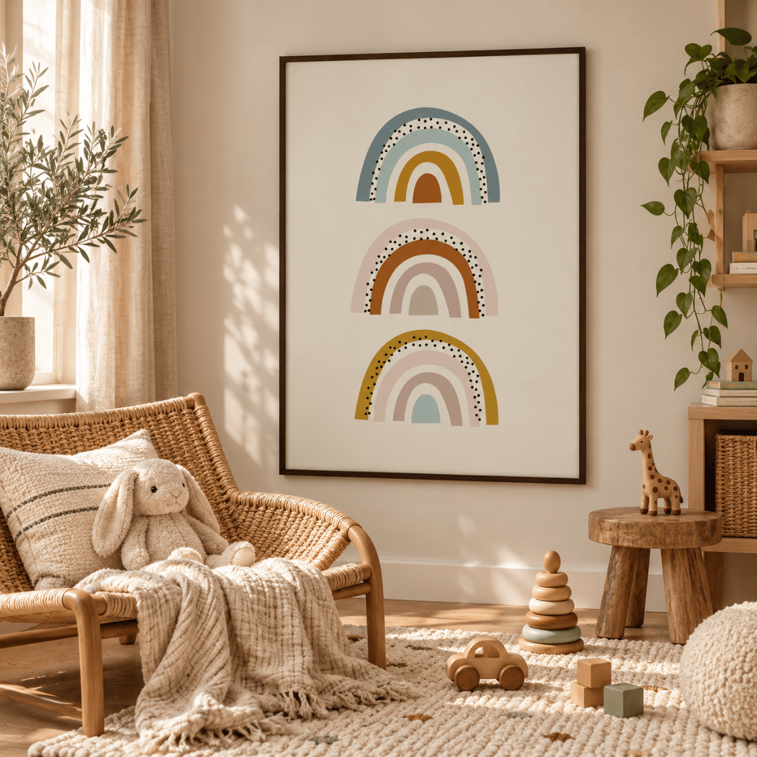 Three Little Rainbows Canvas Print