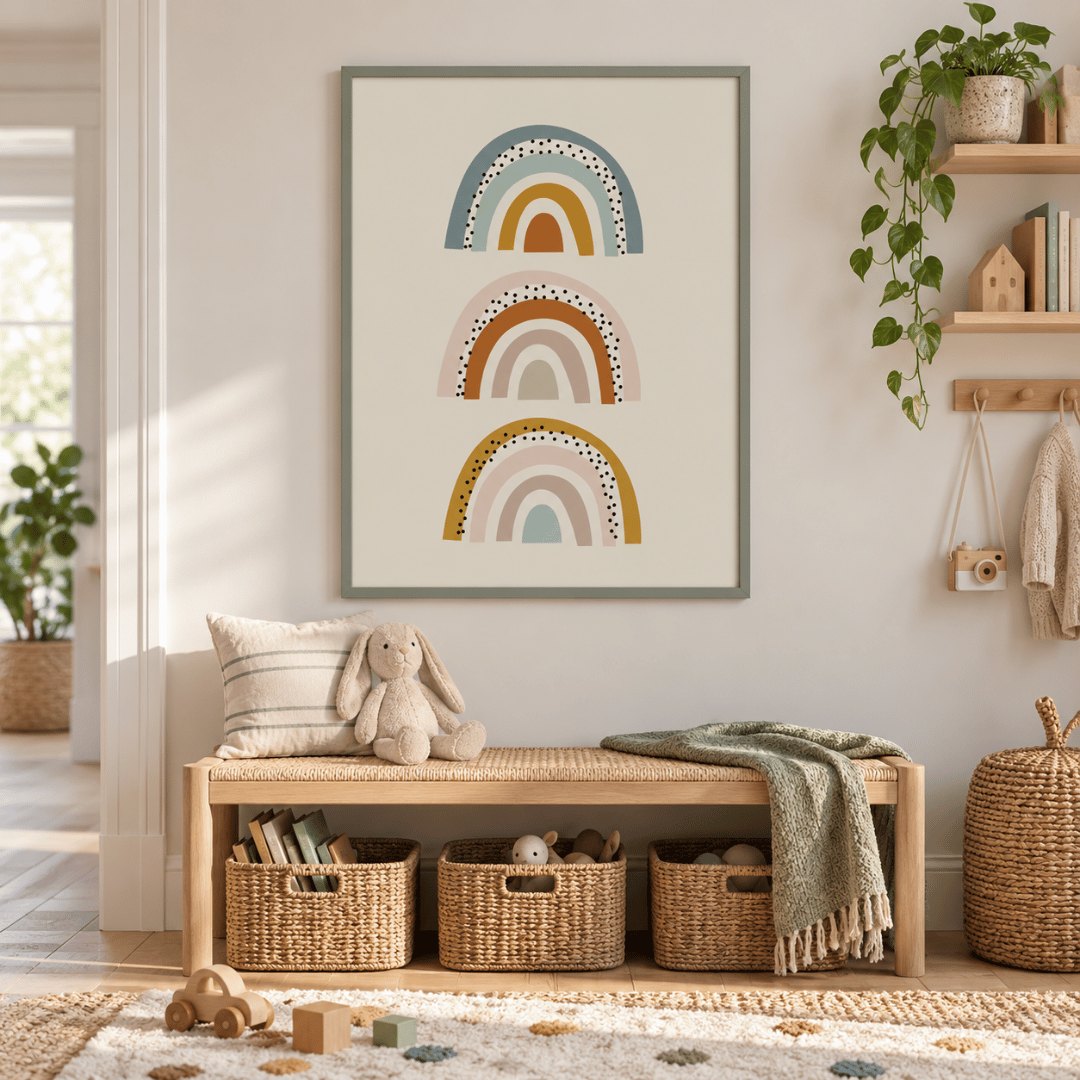 Three Little Rainbows Canvas Print