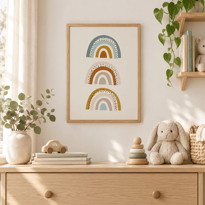 Three Little Rainbows Canvas Print