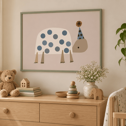 Party Tortoise Canvas Print