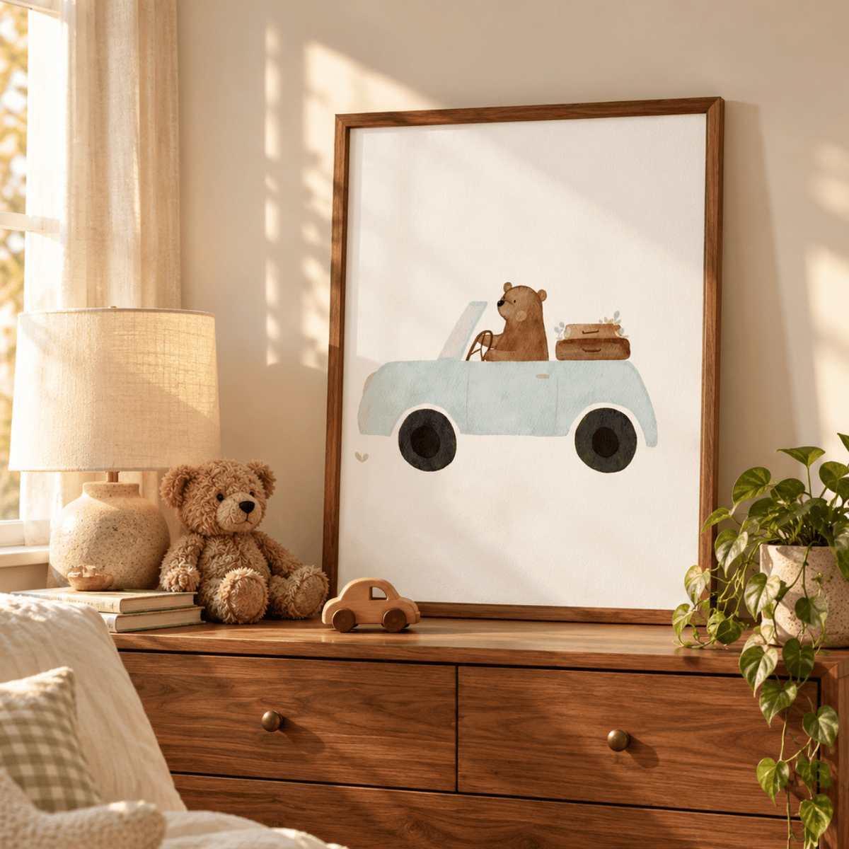 Bear’s Sunday Drive Canvas Print