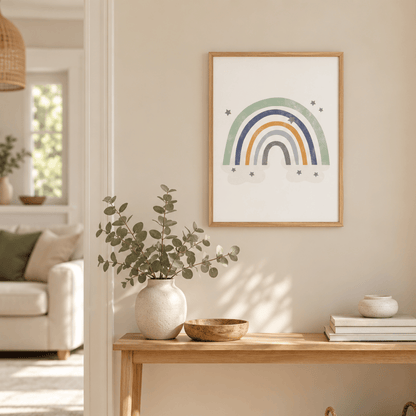 Stardust Rainbow Nursery Canvas Print