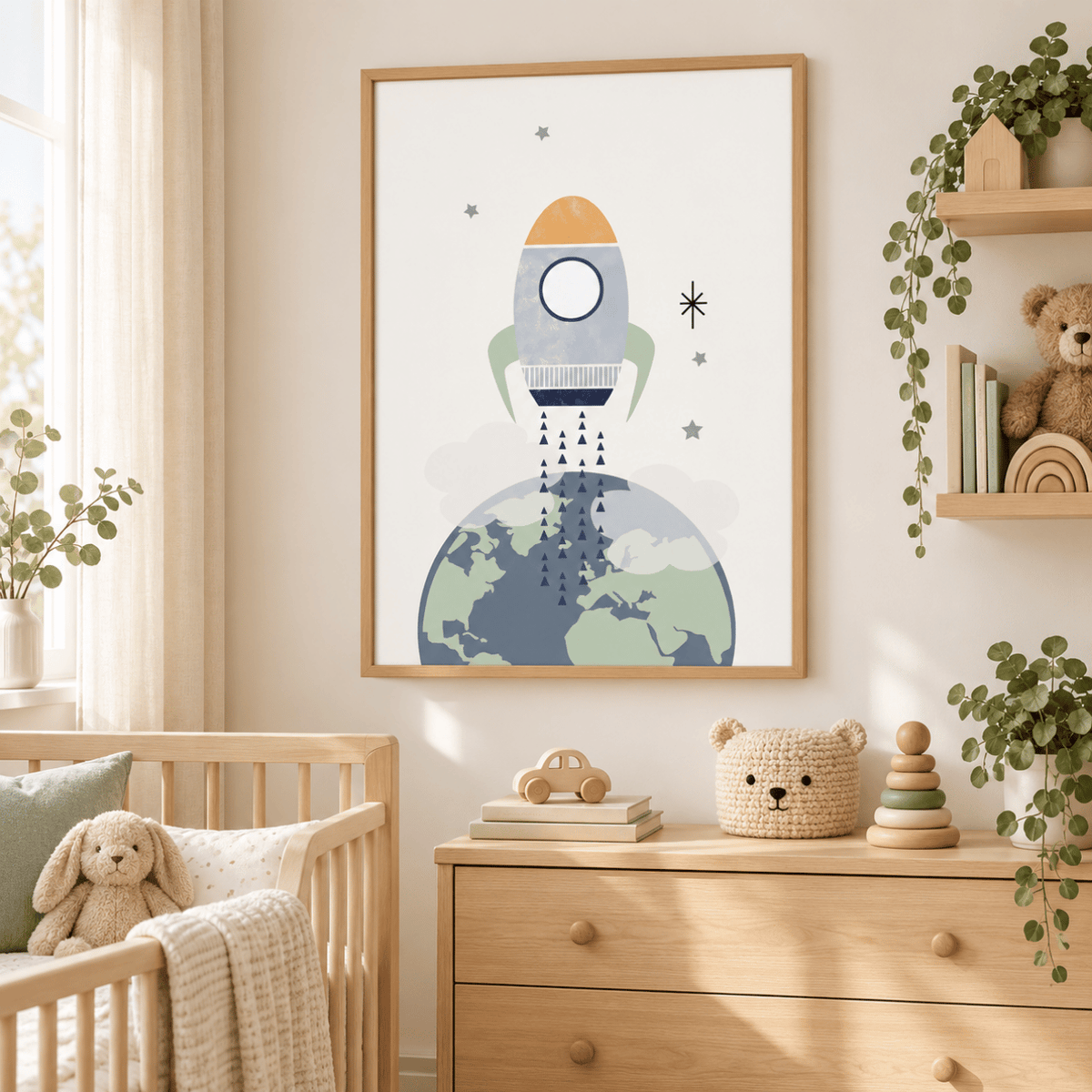 Beyond The Little Blue Planet Canvas Print