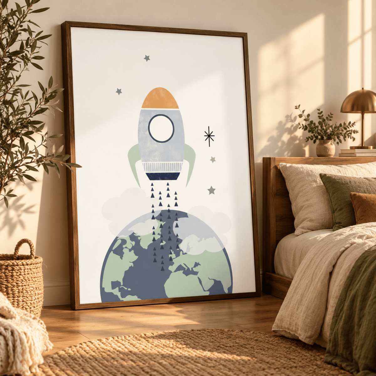 Beyond The Little Blue Planet Canvas Print