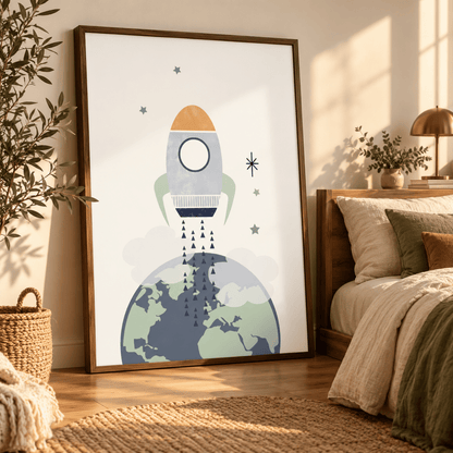 Beyond The Little Blue Planet Canvas Print