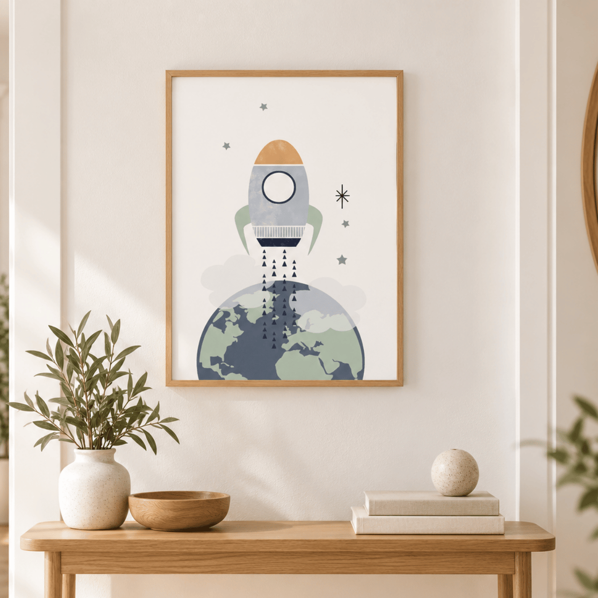 Beyond The Little Blue Planet Canvas Print