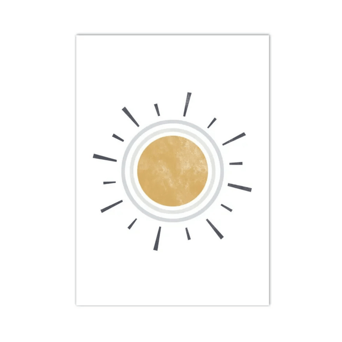 Golden Orbit Sun Canvas Print