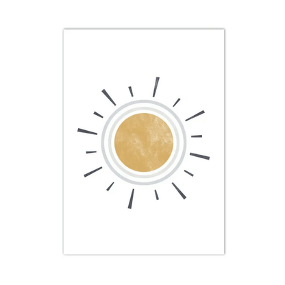 Golden Orbit Sun Canvas Print