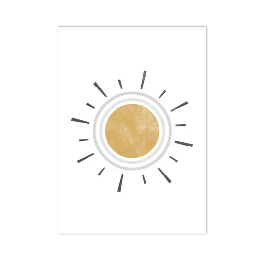 Golden Orbit Sun Canvas Print