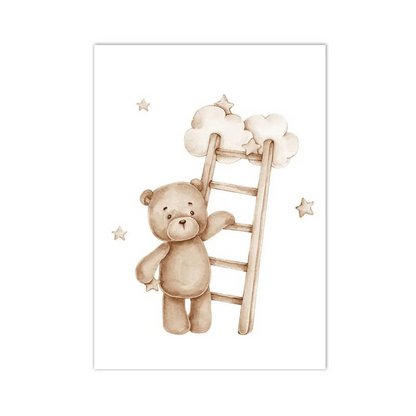 Reach For The Stars Bear Canvas Print