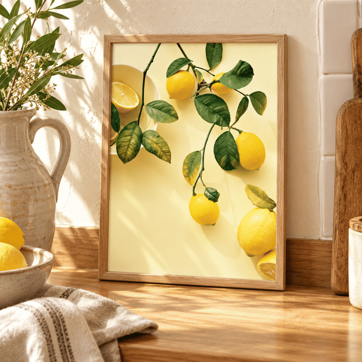 Lemon Grove Still Life Canvas Print