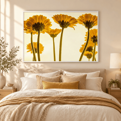 Golden Petal Glow Canvas Print