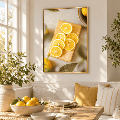 Lemon Light Still Life Canvas Print