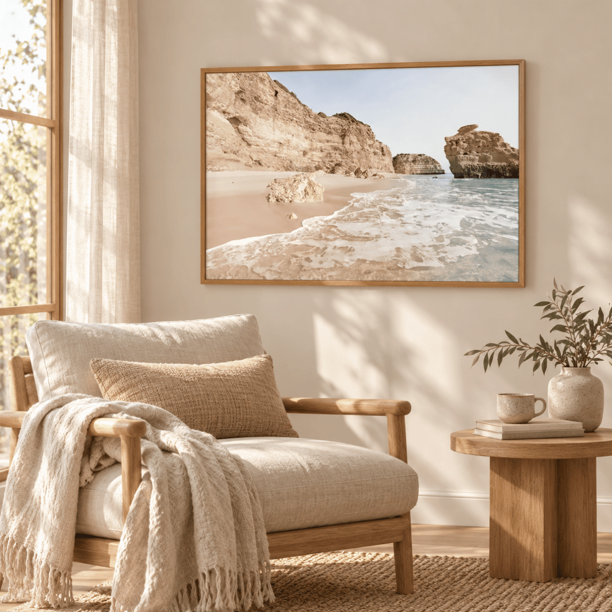 Quiet Cove Shoreline Canvas Print