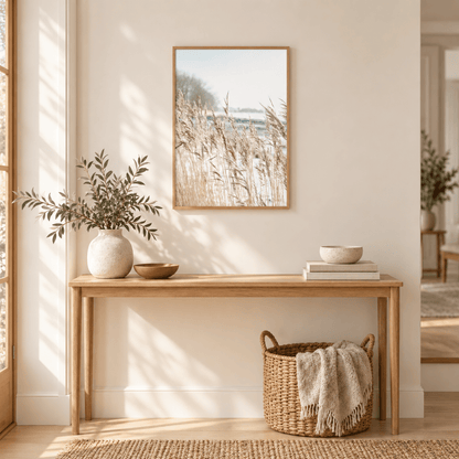 Silver Reeds Waterside Canvas Print