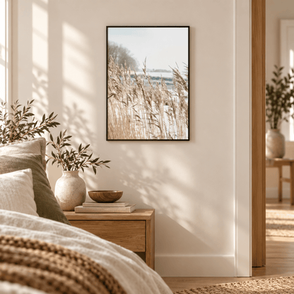 Silver Reeds Waterside Canvas Print