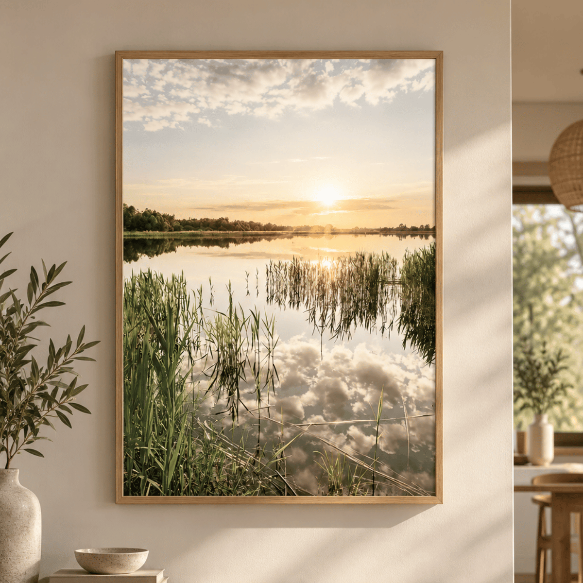 Skyglass Lake Canvas Print