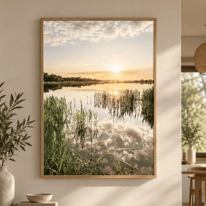 Skyglass Lake Canvas Print