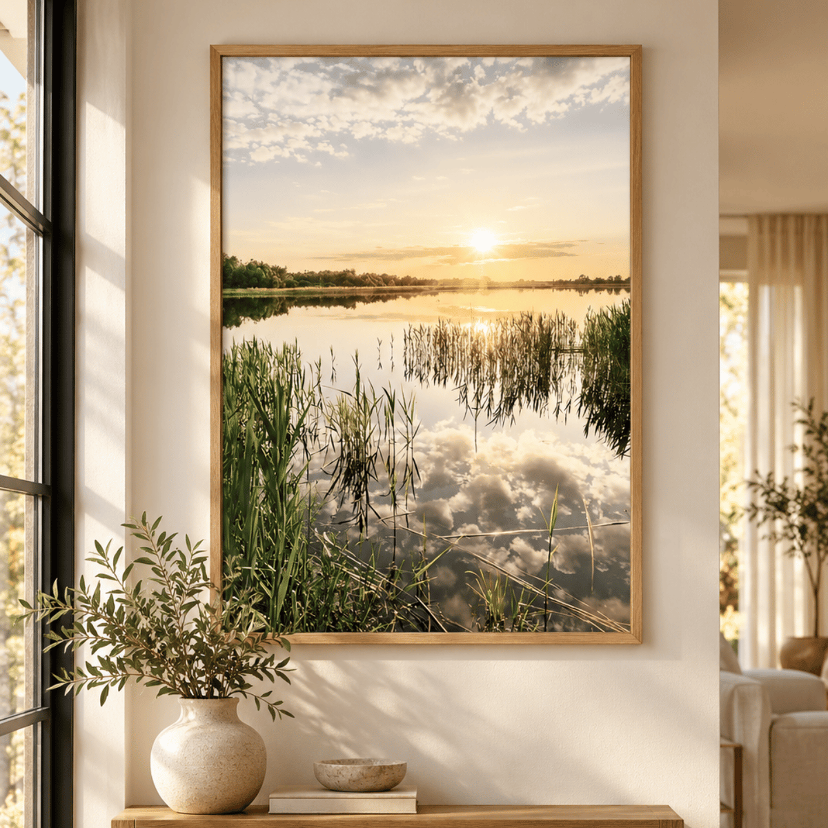 Skyglass Lake Canvas Print