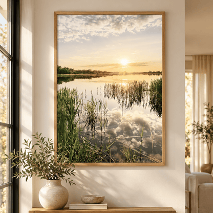 Skyglass Lake Canvas Print