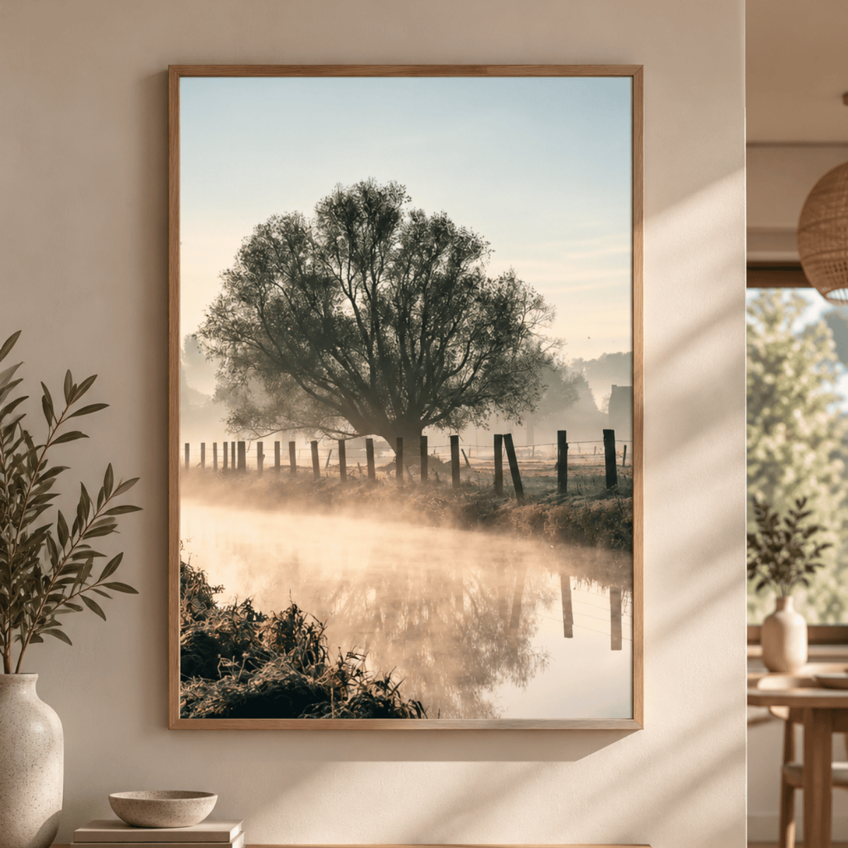 Morning Veil Reflection Canvas Print