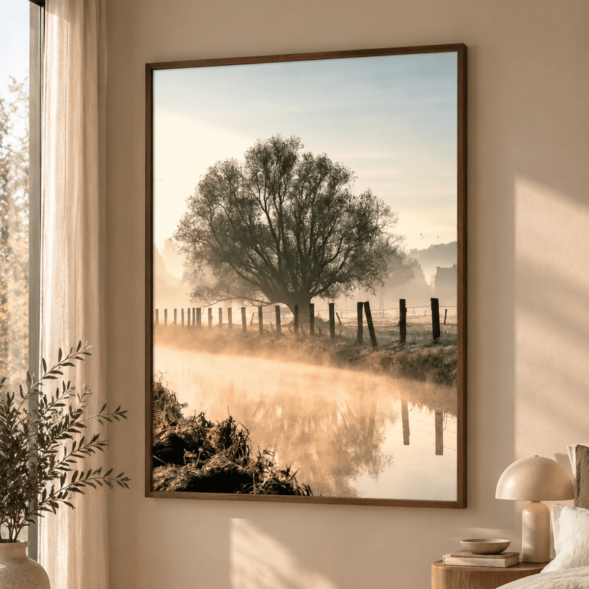 Morning Veil Reflection Canvas Print