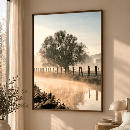 Morning Veil Reflection Canvas Print