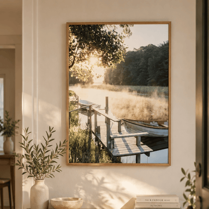 First Light Mooring Canvas Print
