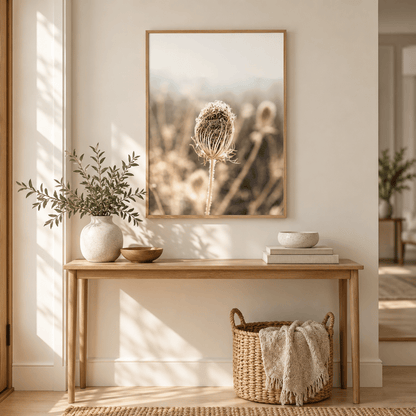 Winter Lace Seedhead Canvas Print