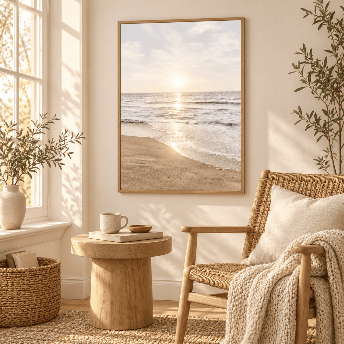 Quiet Shoreline Glow Canvas Print