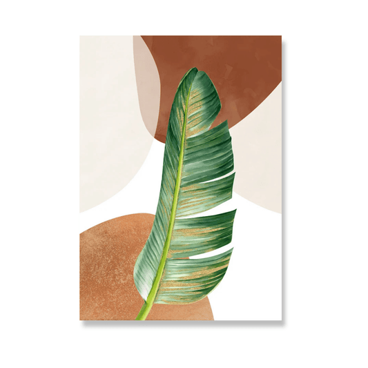 Gilded Banana Leaf Canvas Print