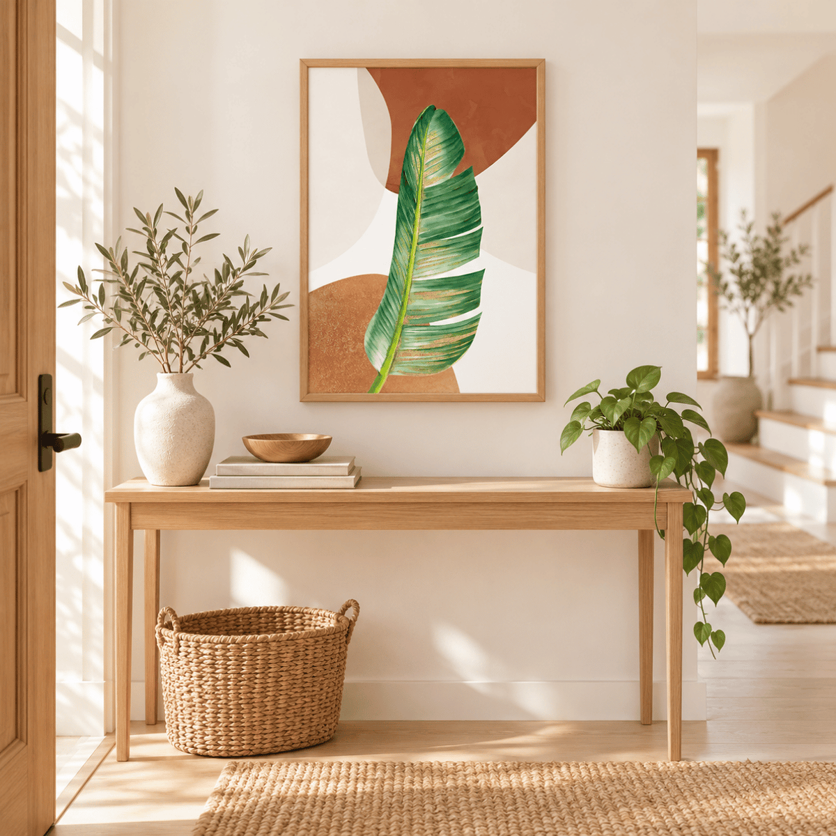 Gilded Banana Leaf Canvas Print