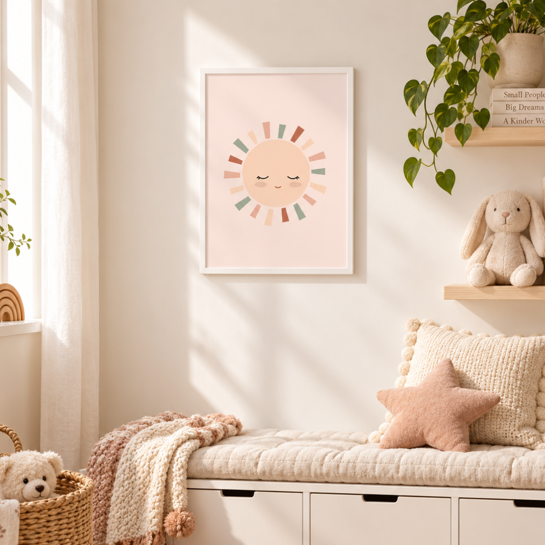 Soft Sunshine Pastel Nursery Canvas Print