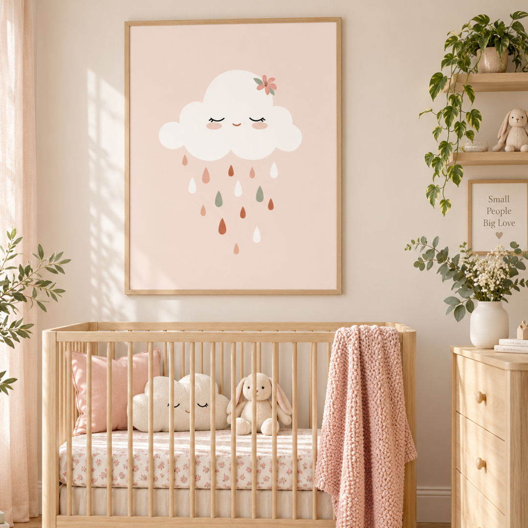 Little Raincloud Pastel Canvas Print