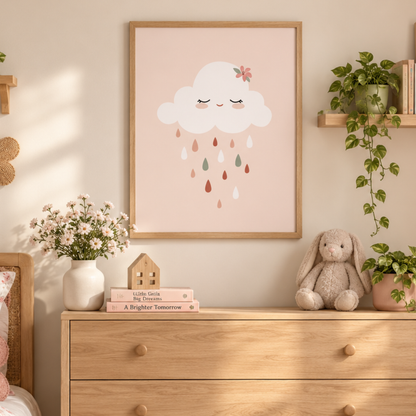 Little Raincloud Pastel Canvas Print