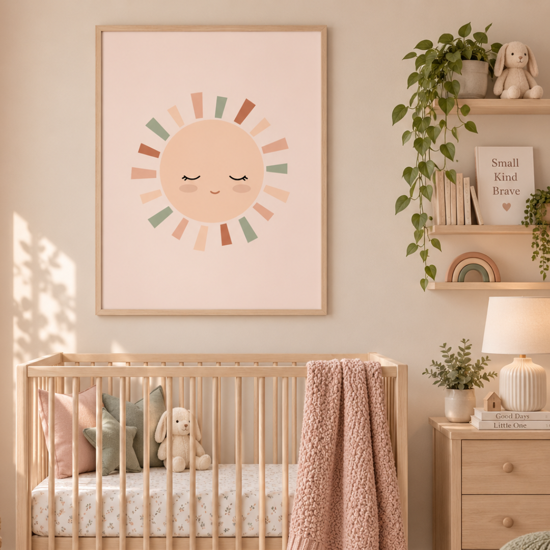 Soft Sunshine Pastel Nursery Canvas Print